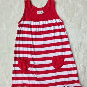 GARB Dresses - Red and White Stripped University of Georgia Dress GARB Dresses - Red and White Stripped University of Georgia Dress